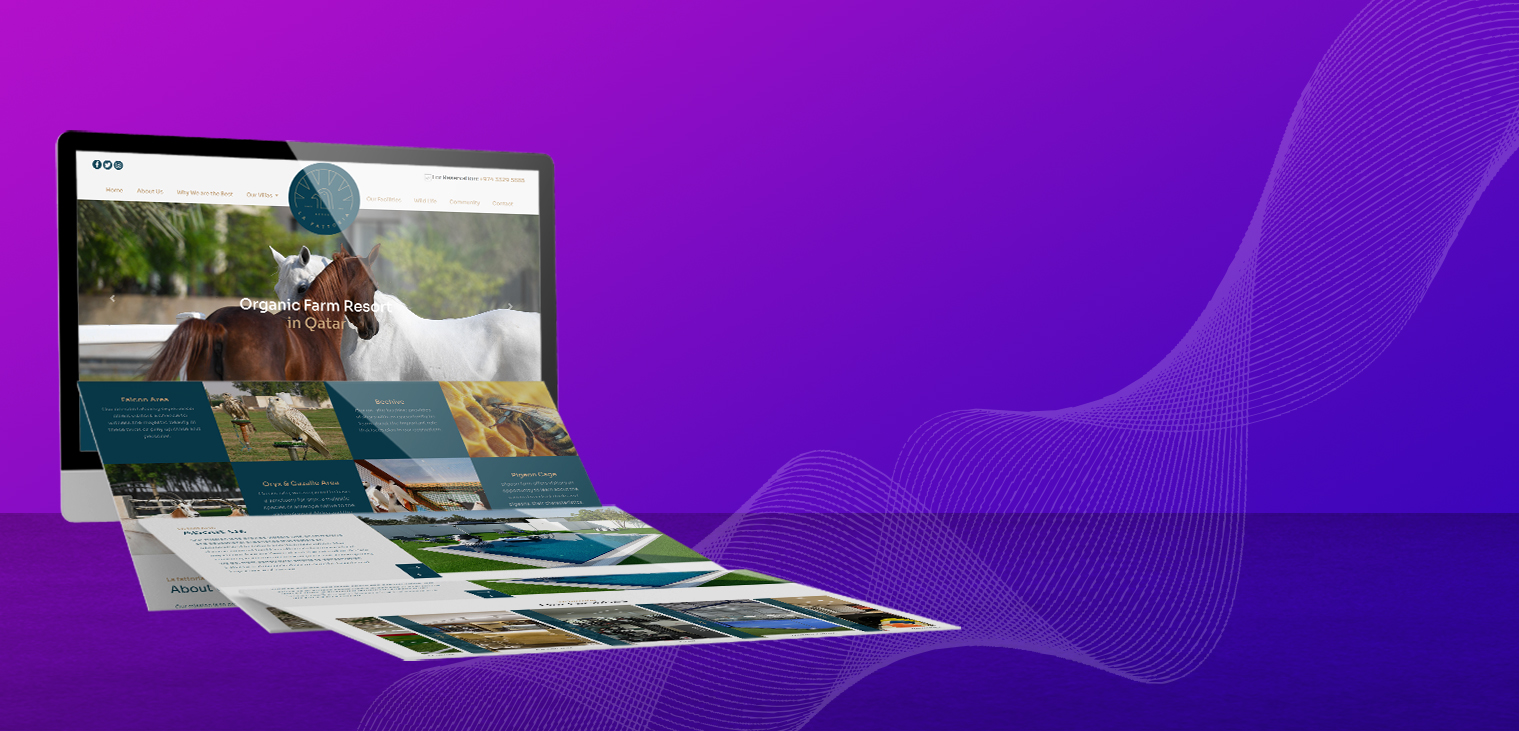 Top-rated web design services in Qatar featured on Creative Web Design homepage